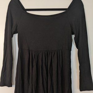 Black tunic swing shirt